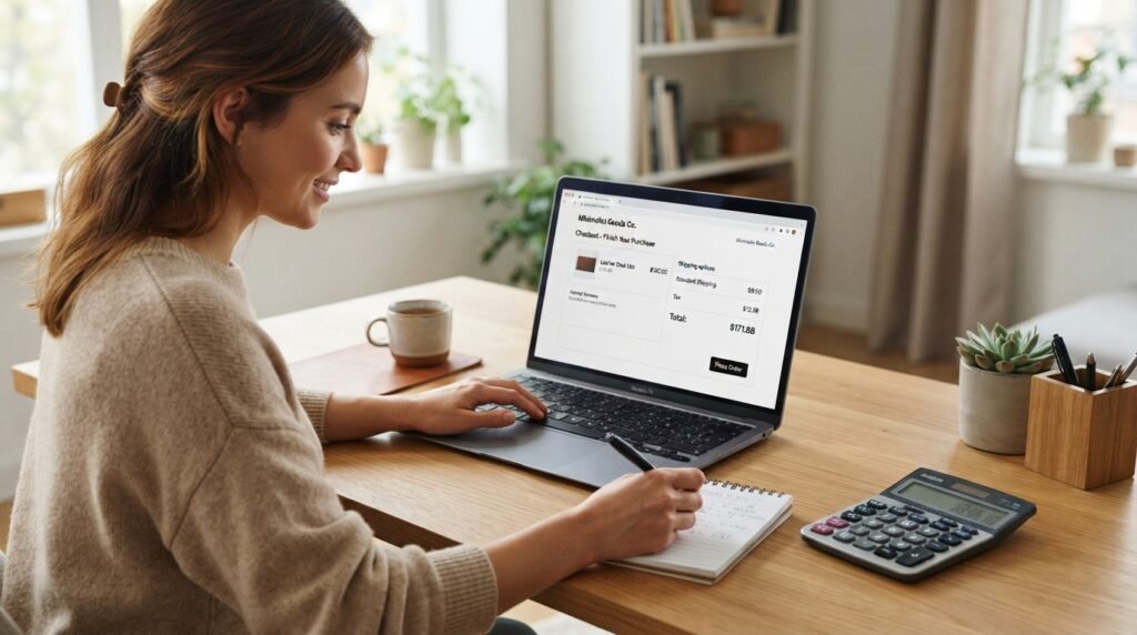 Calculando valor final e frete de compras online para economizar