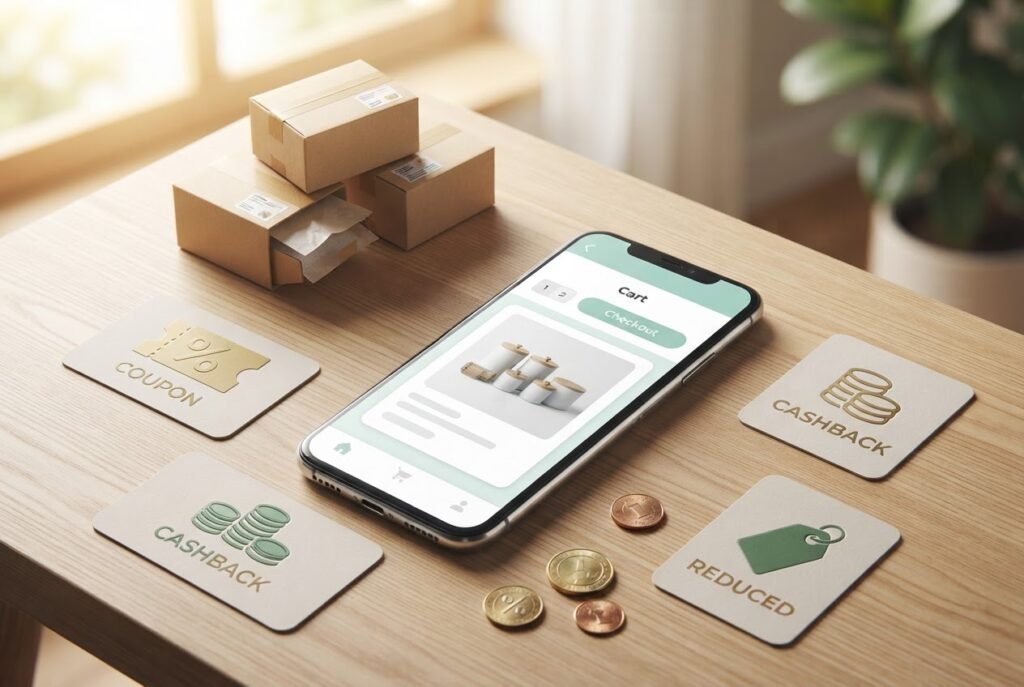 Cupons e recursos para economizar em aplicativos de compras