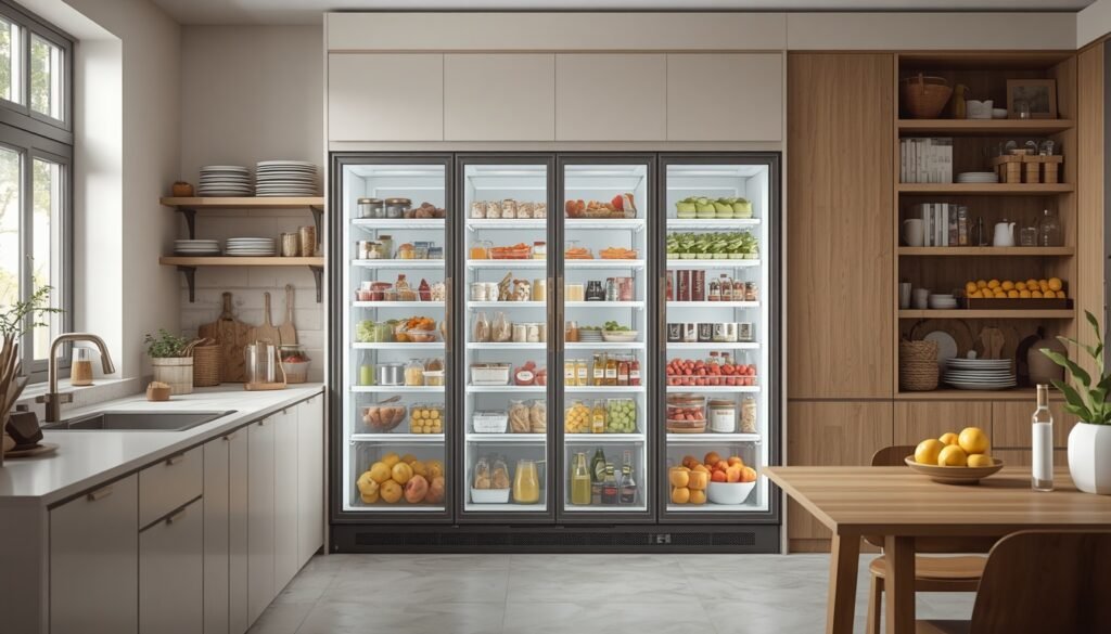 capacidade ideal de geladeira para cada família