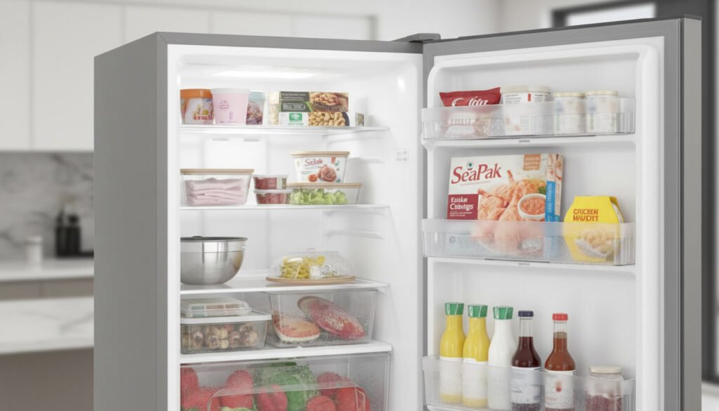 Congelador superior da geladeira Electrolux Frost Free com controle de temperatura