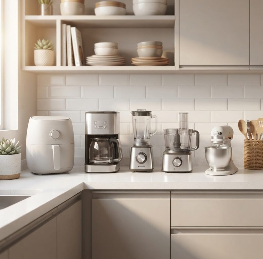 Eletrodomésticos compactos para cozinha pequena