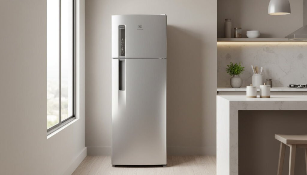 Geladeira Electrolux Frost Free 320L Duplex Inox Look