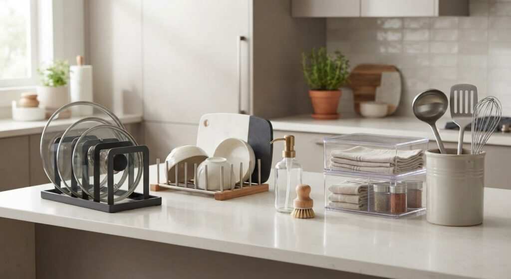 produtos úteis para cozinha organizada