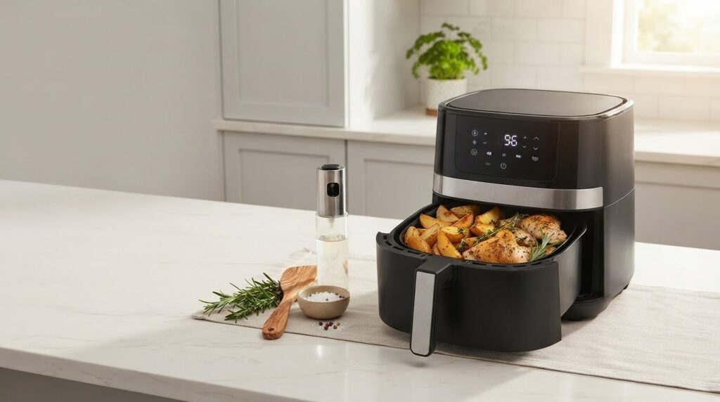 Guia completo analisando se a air fryer vale a pena em 2026 com dicas de modelos e capacidade